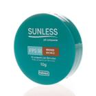 Pó Compacto Com Filtro Solar FPS 50 Bronze Com Efeito Matte 10g Sunless Farmax