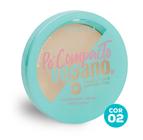 Pó Compacto Facial Vegano Micronizado Vizzela 9g - Efeito Ultrafino Acabamento Aveludado