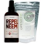 Pó De Neem 100Gr + Repel Neem Cravo Spray 180Ml (Uso Humano)