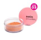 Pó Solto Facial Satin Powder Vizzela Acabamento Acetinado Ultrafino Resistente a Água 9g - Vegano