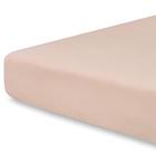 Pobibaby - Folhas de berço de bebê premium premium para colchão crib padrão - mistura de algodão ultra-macio, seguro e confortável, e folha de berço sólido elegante (bege rosa)