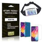 Pochete Galaxy A50 Pochete+Capa Anti Shock+Película Vidro - Armyshield