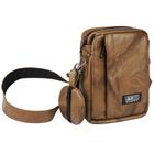 Pochete Shoulder Bag de Couro transversal Unissex AR15 Sport Caramelo