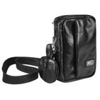 Pochete Shoulder Bag de Couro transversal Unissex AR15 Sport Preto