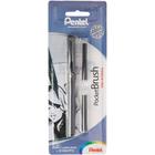 Pocket Brush Pentel - Blister com Caneta e 2 Refis