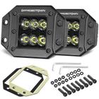 Pods LED OFFROADTOWN 5" 12.000 LM, suporte embutido CREE para veículo