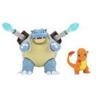 Pokemon Battle Figure 2 Pack Blastoise &amp Charmander - 4,5 polegadas Blastoise Figure, 2 polegadas Charmander Figure - Brinquedos para Fãs Infantis