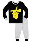 Pokemon Boys Pikachu Pijamas Preto Tamanho 7