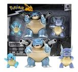 Pokemon Evolution Select Conjunto 3 Figuras - Squirtle, Wartortle E Blastoise Sunny