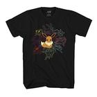 Pokémon Mono Eeveeloutions Eevee T-Shirt (Extra Grande, Preto Adulto)