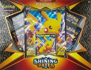 Pokemon Shining Fates Pikachu V Box Set - 4 Pacotes booster