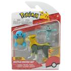 Pokemon Squirtle, Boltund E Machop - Battle Figure Set - Sunny