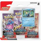 Pokémon Triple Pack EV5 Forças Temporais com 19 Cartas - Copag