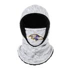 Polaina com capuz FOCO Baltimore Ravens NFL Heather Grey Big Logo