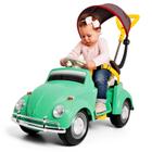 Poliplac carrinho de passeio/andador bubblecar fusca com capota cor:verde