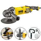 Politriz Lixadeira Dewalt 7 E 9 Pol 1250w Profissional Rotativa Polimento Carro Marcenaria Madeira