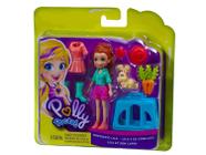 Boneca Polly Pocket Conjunto Shani Coelho + 19 Acessórios