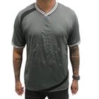 Polo Corinthians Emboss Masculino - Grafite e Preto - KAPPA