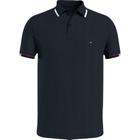 Polo Cuff Slim Masculina Piquet Flag Tommy Hilfiger 3285