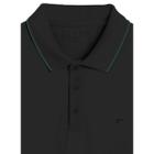 Polo Ellus Piquet Frisos e Asa Classic MC Masculina Preta