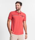 Polo Estampada Masculina Diametro Laranja