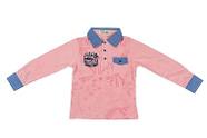 Polo Infantil Menino Kiki Manga Longa