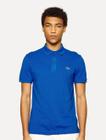 Polo Lacoste Masculina Slim Fit Classic Azul Cobalto