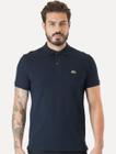 Polo Lacoste Masculina Slim Fit Petit Piquet Azul Marinho