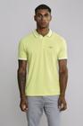 Polo Manga Curta Piquet Slim Fit - Verde Limão