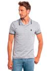 Polo Masculina Filete Duplo Polo Wear Mescla Médio