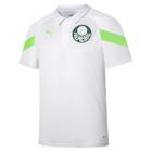 Polo Palmeiras Puma Treino Masculino - Branco e Verde