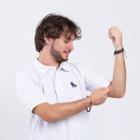 Polo Piquet Com Bordado Básica