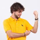 Polo Piquet Com Bordado Básica