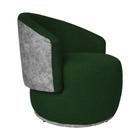 Poltrona Beatriz com Composê Calacata Cinza Bouclê - Vallisa Decor