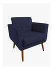 Poltrona Bia Suede Azul - Vrm Decor