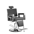 Poltrona Cadeira Reclinável Barbeiro Maquiagem Salão Dompel - Preto Barber Square