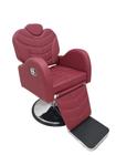 Poltrona Cadeira Reclinável De Barbeiro Com Base + Banco Baby