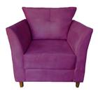 Poltrona Cadeira Sofá Decorativa Isis Sala Estar Salão Beleza Rosa Pink - Dl Decor