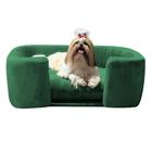 Poltrona Cama Pet Hannah Luxo - Veludo Verde