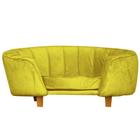 Poltrona Caminha Pet Lady - Veludo Amarelo