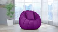 Poltrona Decorativa Concha Almofada Veludo Roxo - LM DECOR