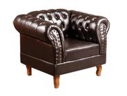 Poltrona Decorativa Dom Pedro Chesterfield Capitonê Vintage Retrô