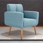 Poltrona Decorativa Itaqui Boucle Azul - CasaH