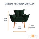 Poltrona Decorativa Pés Palito Opala Suede - Elity Store