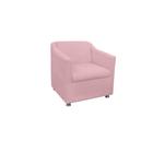 Poltrona Decorativa Tilla Suede Rosa - Montanaris Decor - MD MONTANARIS DECOR