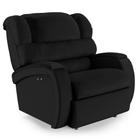 Poltrona do Papai Reclinável Napoli Power Touch Massagem PU Preto F FH1 - D'Rossi - DROSSI