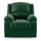 Poltrona do Papai Reclinável Sala de Cinema Barcelona Power Touch Massagem USB PU Verde Musgo G23