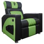 Poltrona Gamer Sparta Reclinável com Carregador USB Preto/verde SOFA STORE