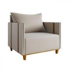 Poltrona Glamour Linho Bronze Viero