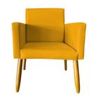 Poltrona helena suede amarelo - tf decor